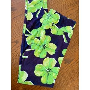 Lularoe TC Leggings- 4 Leaf Clover-